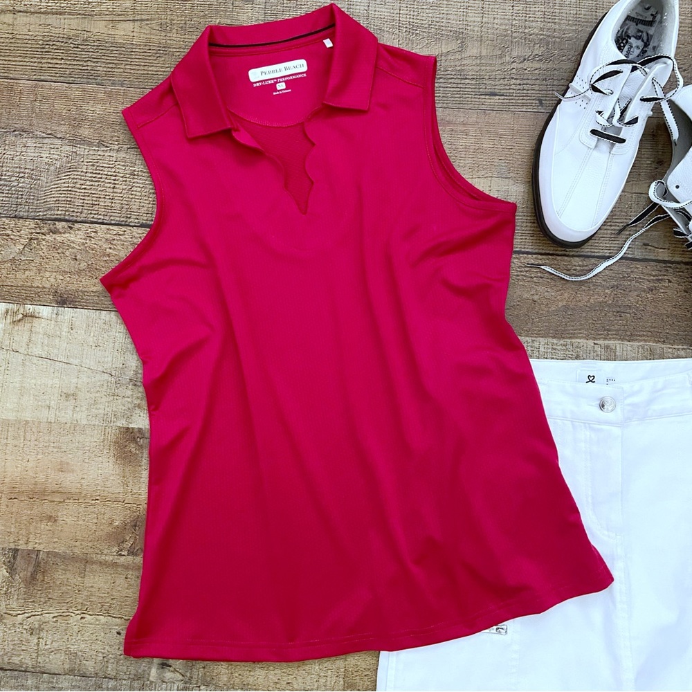 Golf Top Sleeveless Athletic Pebble Beach Pickleball
